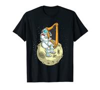 Astronaut Playing Harp For Harpist T-Shirt