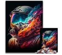 Astronaut Portrait 1000Pc Adults Jigsaw Puzzle Challenging Puzzles Brain Teaser & Home Decor Perfect 1000 PCS(75x50cm)