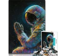 Astronaut Praying Jigsaw Puzzles for Adults 1000,Help The Brain Exercise Addictive Toys to Cultivate Patience A Work of Art (75x50cm)