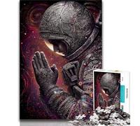 Astronaut Praying Puzzles for Teenagers Teens 1000pc Puzzle,Learning Educational Toy for Is Ideal As A Gift for The Whole Family 50x75cm