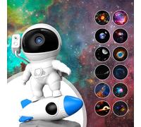 Astronaut Projector, Star Sky Projector with Night Light, Planetarium Projector, Galaxy Nova Projector, Astronaut Projector for Children and Adults (Rocket)