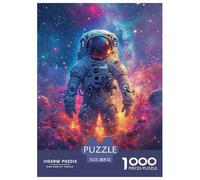 Astronaut Puzzle 1000 Piece Challenging Game Interstellar Nebula Jigsaw Puzzles High Difficulty 100% Recycled Cardboard for Adults And Kids Age 14 Years Up 52x38cm/1000pcs