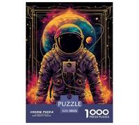 Astronaut Puzzle 1000 Piece Challenging Game Interstellar Planets Jigsaw Puzzles Have Fun Learning 100% Recycled Cardboard for Adults And Kids Age 14 Years Up 38x26cm/1000pcs