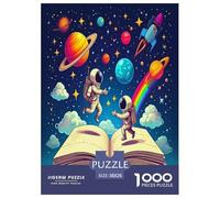 Astronaut Puzzles 1000 Pieces for Adults Jigsaw Puzzles for Adults 1000 Piece Puzzle Challenging Game for The Whole for Women, Gifts for Men 38x26cm/1000pcs