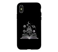 Astronaut Reading Book Space Galaxy Cosmic Art Case for iPhone X/XS