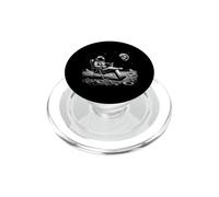 Astronaut Reading Book Space Moon Spaceman Astronomy Sci Fi PopSockets PopGrip for MagSafe
