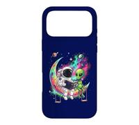 Astronaut Reading Book to Alien Moon Space Astronomy Galaxy Case for iPhone 17 Pro Max