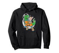 Astronaut riding Dinosaur Space Explorer Moon Adventure kids Pullover Hoodie