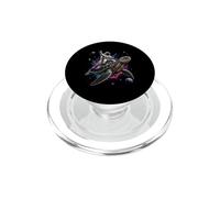Astronaut Riding Giant Turtle Across Cosmic Worlds Space PopSockets PopGrip for MagSafe