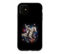 Astronaut Riding Horse Across Cosmic Universe Space Scene Case for iPhone 11