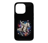 Astronaut Riding Horse Across Cosmic Universe Space Scene Case for iPhone 13 Pro