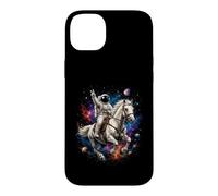 Astronaut Riding Horse Across Cosmic Universe Space Scene Case for iPhone 14 Plus