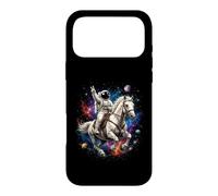 Astronaut Riding Horse Across Cosmic Universe Space Scene Case for iPhone 17 Pro Max