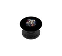 Astronaut Riding Horse Across Cosmic Universe Space Scene PopSockets Adhesive PopGrip