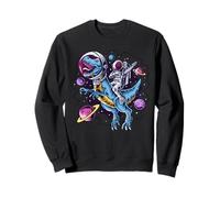 astronaut riding on dinosaur, space astronaut dinosaur Sweatshirt