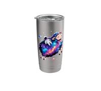 Astronaut Riding Sheep Space Stars Galaxy Planets Stainless Steel Insulated Tumbler