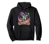 Astronaut Riding T-Rex Dino Space Ranger Asteroid Planet Pullover Hoodie