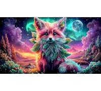 Astronaut Riding Unicorn in Space 1000 Pieces Adult Jigsaw Puzzle - Challenging Educational Game Decompression for Adults Kids 75x50/1000pcs