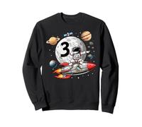 Astronaut Rocket Space Birthday Boy Age 3 Sweatshirt