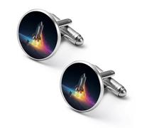 Astronaut Rocketship Mens Cuff Links Classy Stylish Cufflink | Cufflinks