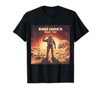 Astronaut Saluting from Mars Ground Control to Major Tom T-Shirt