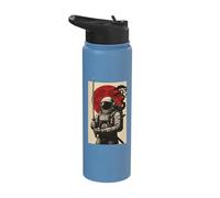 Astronaut Samurai Anime Japanese Sword Stainless Steel Insulated Water Bottle