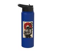 Astronaut Samurai Anime Japanese Sword Stainless Steel Insulated Water Bottle