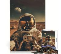 Astronaut Selfie on Mars 1000 Piece Jigsaw Puzzles for Teenagers Jigsaw Thought Training Casual Relaxation Uniform Cut Birthday Present (50x75cm)