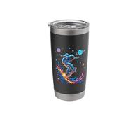 Astronaut Skateboarding Space Stainless Steel Insulated Tumbler