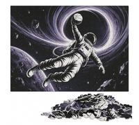 Astronaut Slam Dunk in Space Wooden Puzzle for Adults, 1000 Pieces | Puzzle for Adults: visual matching for a more organised build in spare time.
