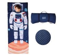 Astronaut Sleeping Bag for Boys,Nap Mat for Kids with Removable Pillow,Warm Toddler Slumber Bag for Bedroom Daycare Kindergarten,Gift for Birthday Christmas