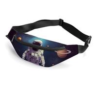 Astronaut Solar System Planets Fanny Pack Fanny Packs for Women Men Waist Bag Mens Fanny Pack Womens Fanny Pack Fanny Pack Men Running Fanny Pack Small Fanny Packs for Women, style, 36*15cm