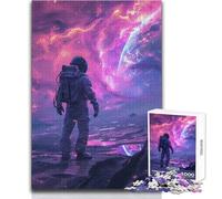 Astronaut Space 1000 Piece Jigsaws for Teenagers Logical Thinking Development Game Great Gift for Meaningful Moments Size 38x26cm