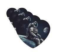 Astronaut space Car Air Fresheners Cards Set of 4 Pieces Personalized Car Fresheners Gifts for Men Women Auto Aromatherapy Tablets Hanging Scented Cards for Wardrobe Bathroom