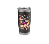 Astronaut Space Cheesecake Slice Planet Stars Galaxy Stainless Steel Insulated Tumbler