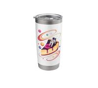 Astronaut Space Cheesecake Slice Planet Stars Galaxy Stainless Steel Insulated Tumbler
