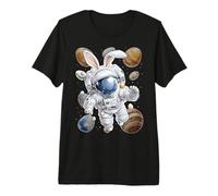 Astronaut Space Easter Rabbit Eggs Bunny Ears Premium T-Shirt