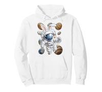 Astronaut Space Easter Rabbit Eggs Bunny Ears Pullover Hoodie