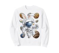Astronaut Space Easter Rabbit Eggs Bunny Ears Sweatshirt