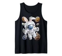 Astronaut Space Easter Rabbit Eggs Bunny Ears Tank Top