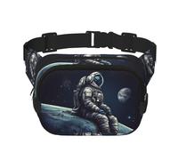 Astronaut space Fanny Pack Adjustable Crossbody Bag Large Waist Bag Travel Belt Bag Unisex Bum Bag