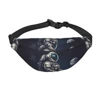 Astronaut space Fanny Pack for Men Women Belt Bag Fashion Waist Bag Everywhere Crossbody Bag Wallet Hip Bum Bag with Adjustable Strap Waterproof Chest Bag for Travel Hiking Sports, Black, One Size