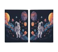 Astronaut Space Flight Passport Holder Passport Wallet PU Leather Passports Protective Cover Slim Travel Accessories