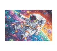 Astronaut Space Galaxy 1000 Piece Jigsaw Puzzle for Adults Garage Wall Art Man Cave Decor No Duplicate Pieces for Men 1000 PCS
