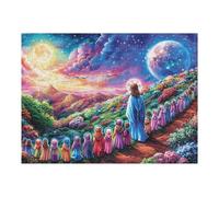 Astronaut Space Galaxy 500 Piece Jigsaw Puzzle for Adults Garage Wall Art Man Cave Decor No Duplicate Pieces for Men 500 PCS
