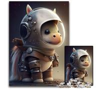 Astronaut Space Horse Pony 1000 Pieces Puzzles for Adults Puzzles for Adults for Teenagers & Family Fun - DIY Brain Teaser Game Gift 50x75CM/19.68x29.52inch