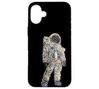 Astronaut Space Man Helmet Suit Moon Quantum Moonwalk Art Case for iPhone 16 Plus