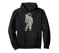 Astronaut Space Man Helmet Suit Moon Quantum Moonwalk Art Pullover Hoodie