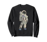 Astronaut Space Man Helmet Suit Moon Quantum Moonwalk Art Sweatshirt