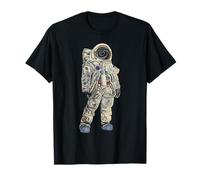 Astronaut Space Man Helmet Suit Moon Quantum Moonwalk Art T-Shirt